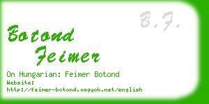 botond feimer business card